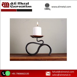 luxurious metal glass wedding candlestick road guide dining table center metal <b>candle</b> <b>holder</b> Customizable Design - Product Image 4