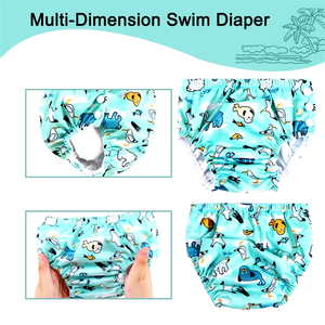 <span class=keywords><strong>Couche</strong></span> de bain absorbante réutilisable pour bébé Pul <span class=keywords><strong>taille</strong></span> 5 couches de natation pour enfants réutilisables - Product Image 2
