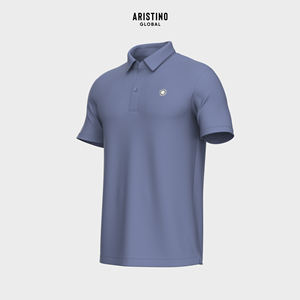 Aristino, verano para hombre, transpirable, para camisas, estilo europeo, informal, de negocios, longitud corta, tejido de punto sólido, poliéster reciclado - Product Image 5