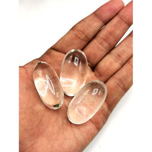 Small natural Clear Quartz Lingam/<b>Shivling</b> - Energy/Reiki/Crystal Healing - 1.5 inches length and 25 gms - ONE PIECE ONLY - Product Image 4