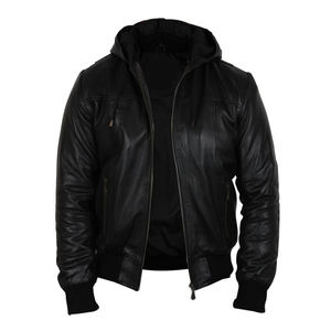 Chaqueta de Cuero para Hombre de Primera Calidad a Precio Económico de Fabricante Personalizado, Chaqueta de Cuero de Estilo Moderno Hecha en Fábrica con Etiqueta Personalizada - Product Image 2