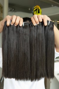 Peluca de Cabello Humano Virgen Vietnamita Remy Liso Sedoso, Trama Única, Cabello Natural Liso, Sin Caída - Product Image 6
