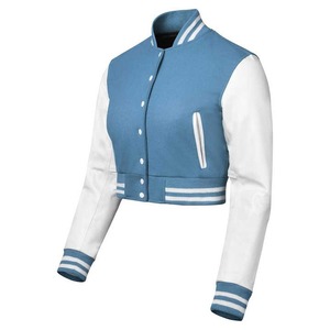 Chaqueta universitaria de alta calidad para mujer, logotipo personalizado, Etiqueta Privada, precio de moda, etiqueta personalizada, Top corto recién llegado, chaquetas universitarias - Product Image 5