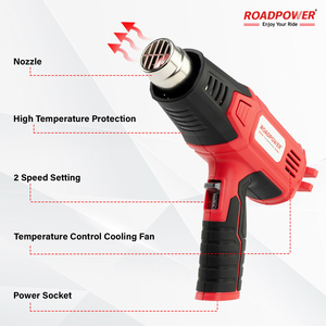 ปืนเป่าลมร้อนโรดพาวเวอร์ ทนทาน ปรับอุณหภูมิได้ ดีไซน์กะทัดรัด เหมาะสำหรับงานซ่อมรถยนต์และละลายน้ำแข็ง - Product Image 4