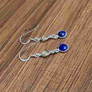 พลอยโกเมนแท้ที่ทำขึ้นอย่างสวยงาม925ต่างหูเงินสเตอร์ลิงต่างหูดีไซน์เนอร์ต่างหูโบฮีเมียนน้ำหนักเบาขายส่ง - Product Image 6