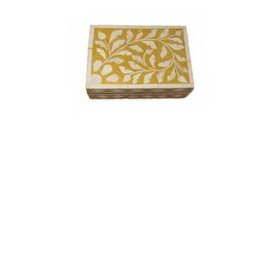 เครื่องประดับหน้าอกแบบดั้งเดิมสำหรับเป็นของขวัญแต่งงานโบฮีเมียนฝังกระดูกกล่องเครื่องประดับสำหรับตกแต่งบ้าน - Product Image 4