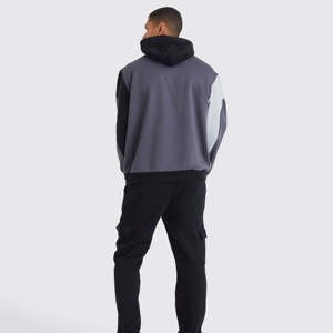 Pulls à capuche à manches longues d'hiver très vendus, couleur unie personnalisée, broderie, impression numérique, vêtements de rue, fabriqués en 100% coton - Product Image 3