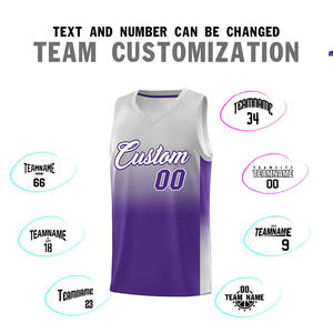 Ensemble de maillot et short de basketball à dégradé personnalisé, sublimé, à séchage rapide, en mesh, vêtements d'équipe, vente en gros OEM, vêtements de basketball - Product Image 3