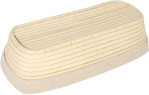 Cesta de Fermentación de Masa Rectangular de Ratán Natural, Banneton para Fermentar Pan, Artesanía Vietnamita DHT - Product Image 5