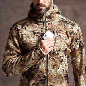 Uniformes de camuflaje para hombre con logotipo personalizado, Sudadera con capucha táctica de camuflaje para exteriores para hombre, ropa de caza clásica para hombre, algodón polivinílico - Product Image 1
