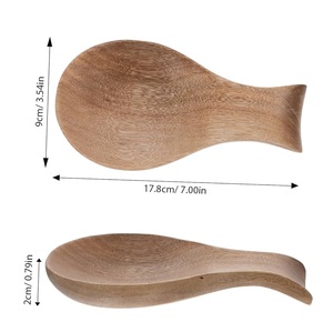 Reposacucharas de Madera de Mango, Solo para Lavado a Mano, Fabricante Mayorista de Bajo Costo, Soporte para Utensilios de Cocina, Reposacucharas de Madera - Product Image 2