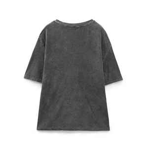 Camiseta de Verano para Mujer, 100% Algodón, Manga Corta, Básica, Lisa, Personalizable con Logotipo, Cuello Redondo, Estilo Casual - Product Image 2