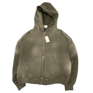 Sudadera con capucha con estampado gráfico lavado ácido vintage personalizada al por mayor Terry Heavyweight 100% algodón pulóver sudaderas con capucha con lavado de piedra de gran tamaño - Product Image 3