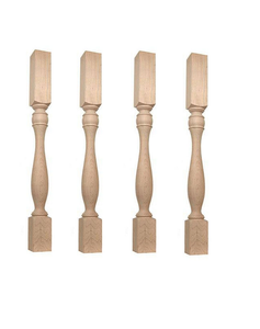 Pieds de poteau d'armoire de cuisine en bois massif-Design moderne écologique et durable pour les îles et les armoires - Product Image 1