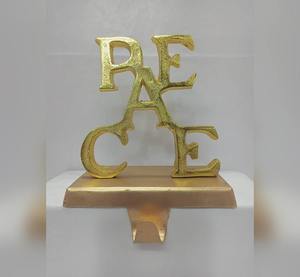 Colgadores de Calcetines Navideños de Metal y Madera con Diseño de Copo de Nieve, Calidad de Exportación, al Mejor Precio - Product Image 2