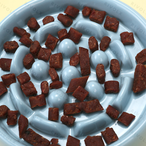 Cuenco alimentador lento para mascotas, plato de aprendizaje antiasfixia para perros, cuenco grueso antipunta para gatos de doble cara, cuenco de cerámica para mascotas - Product Image 3