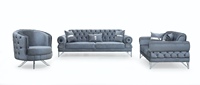 Ensemble Canapé Mobilier de Maison Style Européen Salon Moderne Confortable Combinaison Luxe Contemporain