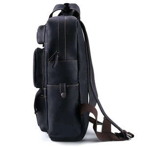 2024 Designer <b>Cheap</b> Premium Popular OEM Mens Leather Design <b>Backpacks</b> Manufacturers Leather Back Packs - Product Image 3