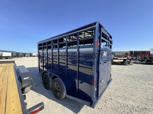 New 2026 S&S Dura Line Blue/Silver Trim 6x6x16 3500kg Bumper Pull Stock/Combo <b>Trailer</b> Tri-Axle Livestock <b>Trailer</b> Sale - Product Image 5