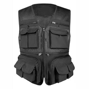 Chaleco de Seguridad Reflectante Personalizado, Ropa de Trabajo Industrial de Otoño, Chaqueta de Lona Transpirable de Alta Visibilidad para Construcción y Seguridad - Product Image 5