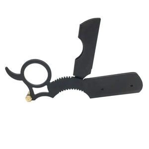 มีดโกนหนวดแบบตรงคุณภาพพรีเมียมสำหรับผู้ชาย ยี่ห้อ Best Black Barber  ใช้งานง่าย ตัดได้คมชัด  สำหรับการดูแลส่วนบุคคล - Product Image 3