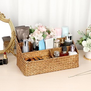 Panier de rangement en feuilles d'herbe marine, porte-journaux et magazines, accessoires de bureau, fourni par l'usine - Product Image 4