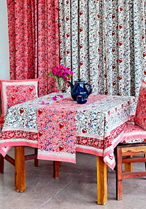 ผ้าคาดโต๊ะผ้าฝ้ายแท้ปักลายบล็อกทำจากผ้าใบคอตตอนชุดรอมฎอนแบบดั้งเดิม100% - Product Image 2