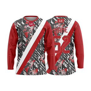 Meilleur prix OEM maillot de hockey sur glace brodé de polyester professionnel à séchage rapide uniformes de hockey sur glace durables - Product Image 4