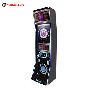 Máquina de Dardos Electrónica Profesional de Acero, Latón y Nylon con Puntas Blandas, Operada con Monedas, Interfaz en Inglés para Entretenimiento Urbano - Product Image 1