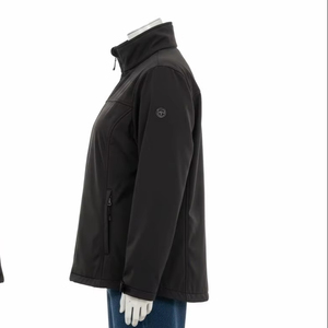 Chaqueta de Cuello Alto de Talla Grande, Chaqueta de Exterior de Forro Polar de Poliéster, Cortavientos, Cálida, para Senderismo, Viajes, Suministro al por Mayor, Fábrica, OEM, Exportación Mundial - Product Image 2