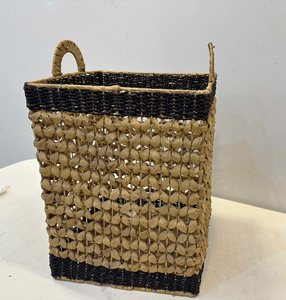 Cesta de Almacenamiento Cuadrada Multiusos de Jacinto de Agua, Ecológica y de Lujo - Product Image 2
