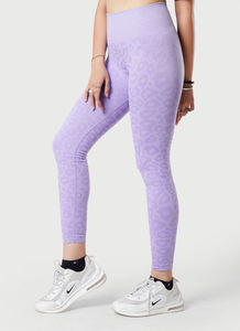 Vêtements de sport avec logo personnalisé pour hommes, leggings d'entraînement, pantalons de fitness et de gym à taille basse, leggings de yoga sans couture pour femmes - Product Image 4