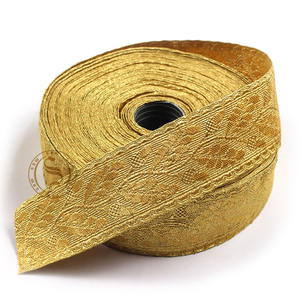 Adorno trenzado de encaje de hoja de roble de alta calidad para vestidos ceremoniales y uniformes Adorno elegante para trajes - Product Image 1