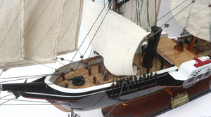 Maqueta de Barco USS Powhatan, Decoración Náutica de Madera, Regalo para el Hogar, Pintado a Mano en Vietnam, BARCO HISTÓRICO - Product Image 2