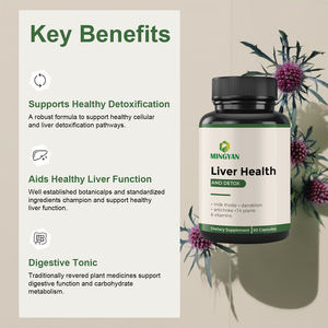 Bantuan hati tingkat lanjut | Milk Thistle, <span class=keywords><strong>Choline</strong></span> & Detox Blend | 60 Kapsul untuk membersihkan & kesehatan pencernaan - Product Image 4