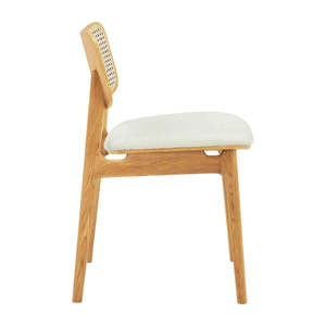 Silla de Madera para Restaurante, Asiento de Tela Cómodo, Diseño Minimalista y Contemporáneo para Cafeterías, Comedores e Interiores de Hoteles - Product Image 4