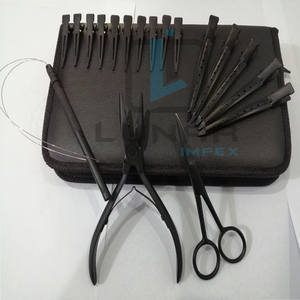 Premium <b>Multi</b> Function Adjustable Mini Generic Hair Extension <b>Tools</b> Accessories for Salon Work in Black Matte Color - Product Image 3