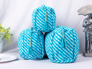 Bolsas de cosméticos Bolsa de maquillaje Lavado acolchado Bolsa de lavado impermeable Neceser de viaje-Juego de 3 - Product Image 2