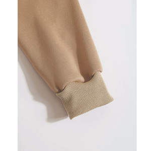 Mens Beige Graphic Hoodie Pullover Soft Fleece Casual Streetwear Printed Sweatshirt Warm Winter Fashion <b>Top</b> - Product Image 3