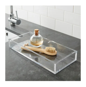 Bandeja de servicio de acrílico transparente Precio al por mayor Bandeja de acrílico de forma rectangular de mejor diseñador - Product Image 4