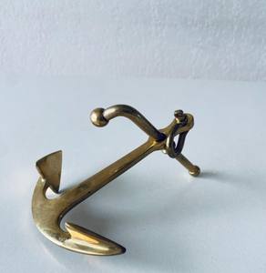 Latón antiguo barcos náuticos ancla escritorio pisapapeles estilo Vintage hogar Oficina decoración regalo hogar Decoración sala de estar - Product Image 1