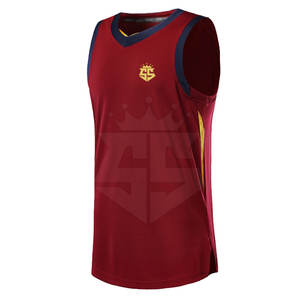 Vêtements de sport Maillot de basket-ball Fabricant d'usine Maillot de basket-ball personnalisé Maillot de basket-ball de couleur unie - Product Image 1