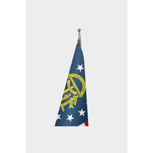 Custom Digital-Printed Georgia Indoor <b>Flag</b> on Polyester or Silk Aluminum or Fiberglass <b>Pole</b> - Product Image 3