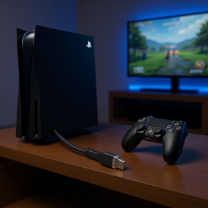 Joystick y Controlador de Juegos USB-C de 3 m con Función Play&Charge para PlayStation 5 ACMU0208 Negro para PlaySTATION 5 Play&Charge Negro 3 - Product Image 3