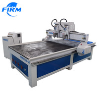 Machine de fraisage CNC à double tête Firmcnc 1325 |   Routeur CNC à double broche pour le travail du bois, idéal pour la fabrication de meubles, d'armoires, de panneaux MDF et de contreplaqué