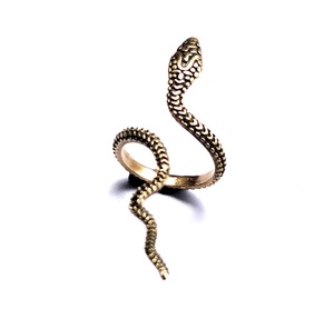 คลาสสิกการออกแบบที่น่ารักทองและเงิน925ชุบงูปรับแหวนนิ้วผู้หญิง - Product Image 3