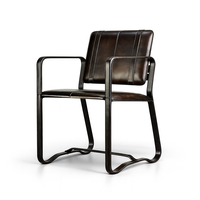 Chaise de salle à manger industrielle |   Cadre métallique de style mid-century |   Imperméable |   Garantie de 10 ans |   Appartement stable et confortable pour la maison ou l'hôtel