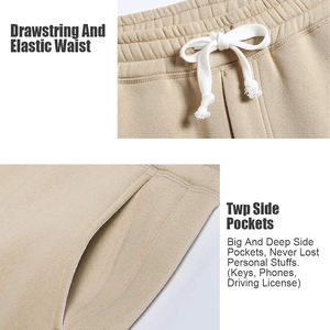 Short en molleton pour homme de haute qualité en coton biologique Pantalon de survêtement court Streetwear élégant en tissu éponge français - Product Image 2