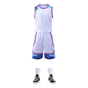 Maillot de basket-ball de qualité supérieure, ensembles de basket-ball imprimés par sublimation, uniformes de basket-ball OEM personnalisés pour hommes - Product Image 2