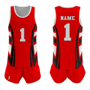 ชุดวอลเลย์บอลแบบยูนิเซ็กซ์ สวมใส่สบาย ดีไซน์พิมพ์ลายแบบรีดร้อน ปรับแต่งได้ตามต้องการ ขายดี แห้งเร็ว น้ำหนัก 180 กรัม ผ้า 100% - Product Image 1